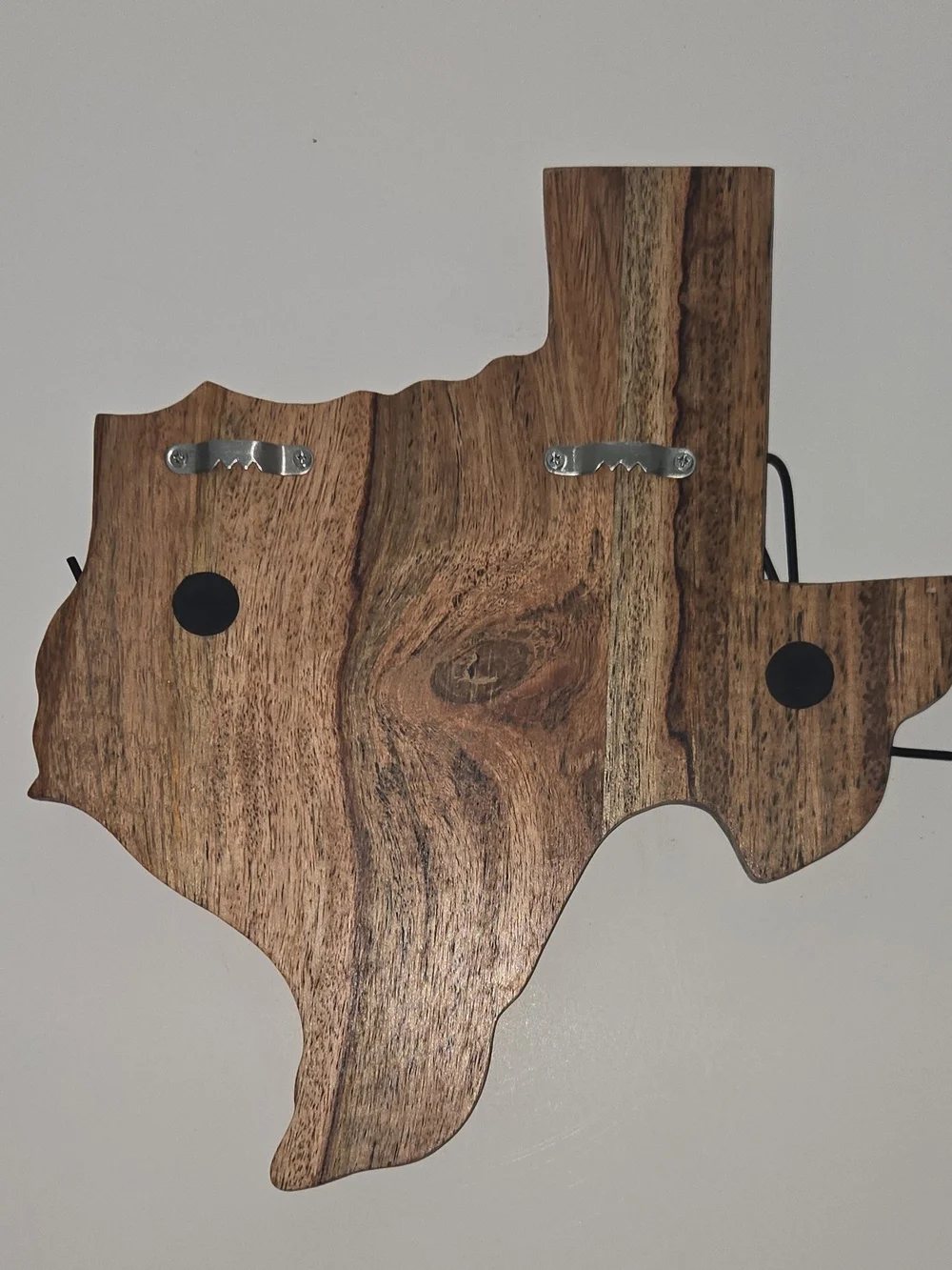 White and Wood Texas 'home' Wall Decor